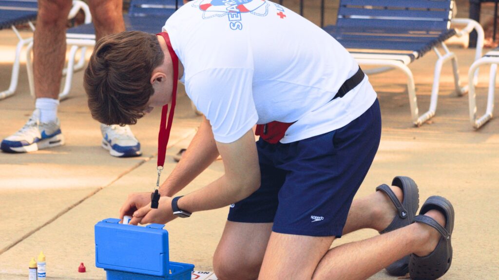 Do you have to drain an inground pool for winter, lifeguard testing pool water